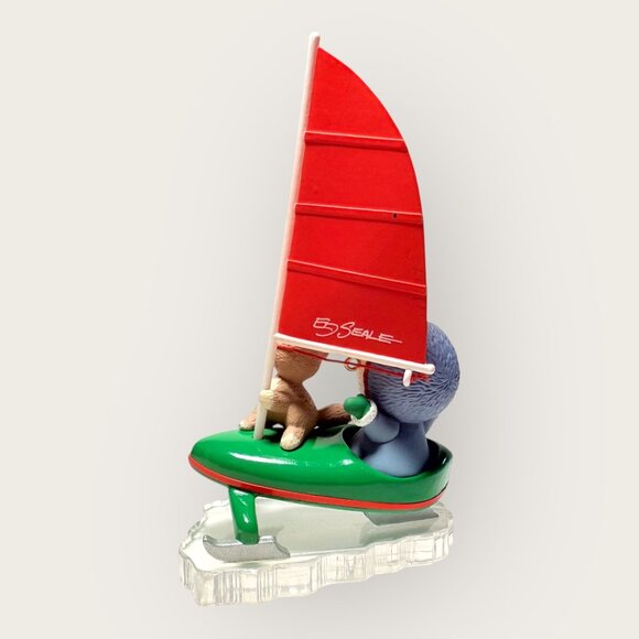 Vintage 1997 Hallmark Ornament Frosty Friends Eskimo Fox Figure By Ed Seale - Picture 4 of 6